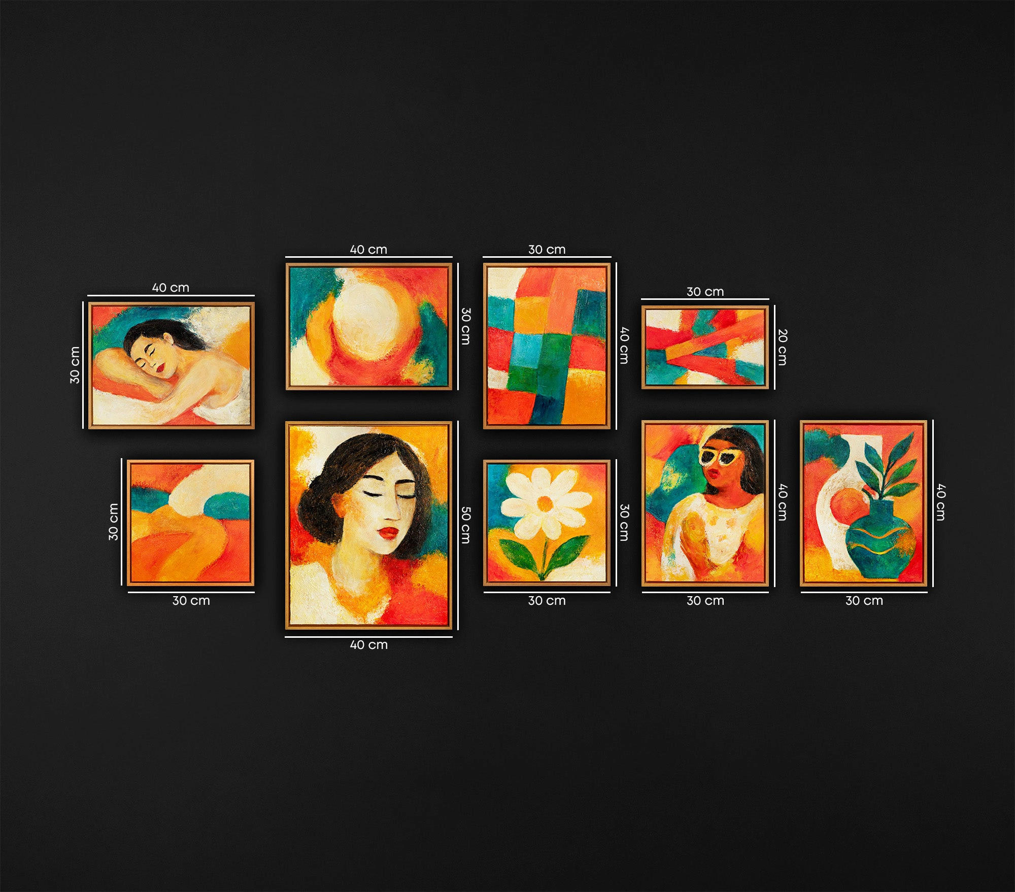 YS-art gallery Gemälde Eiche 170x180 cm