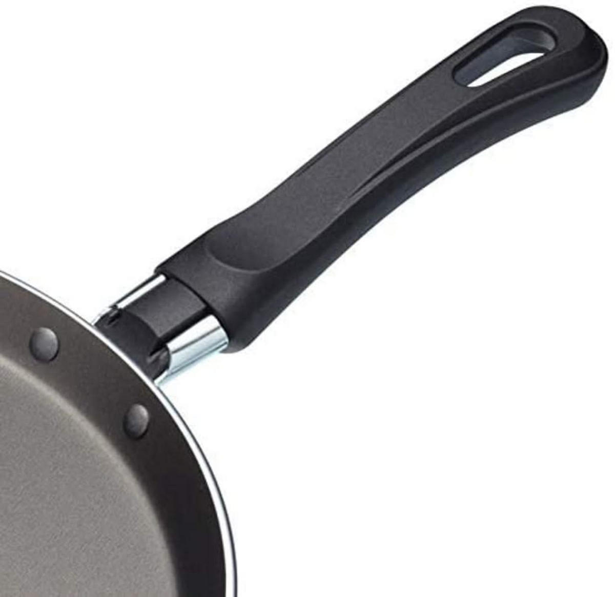 PFANNKUCHENPFANNE ø 24 cm - Standard-Antihaftbeschichtung - Schwarz, Metall (24cm)