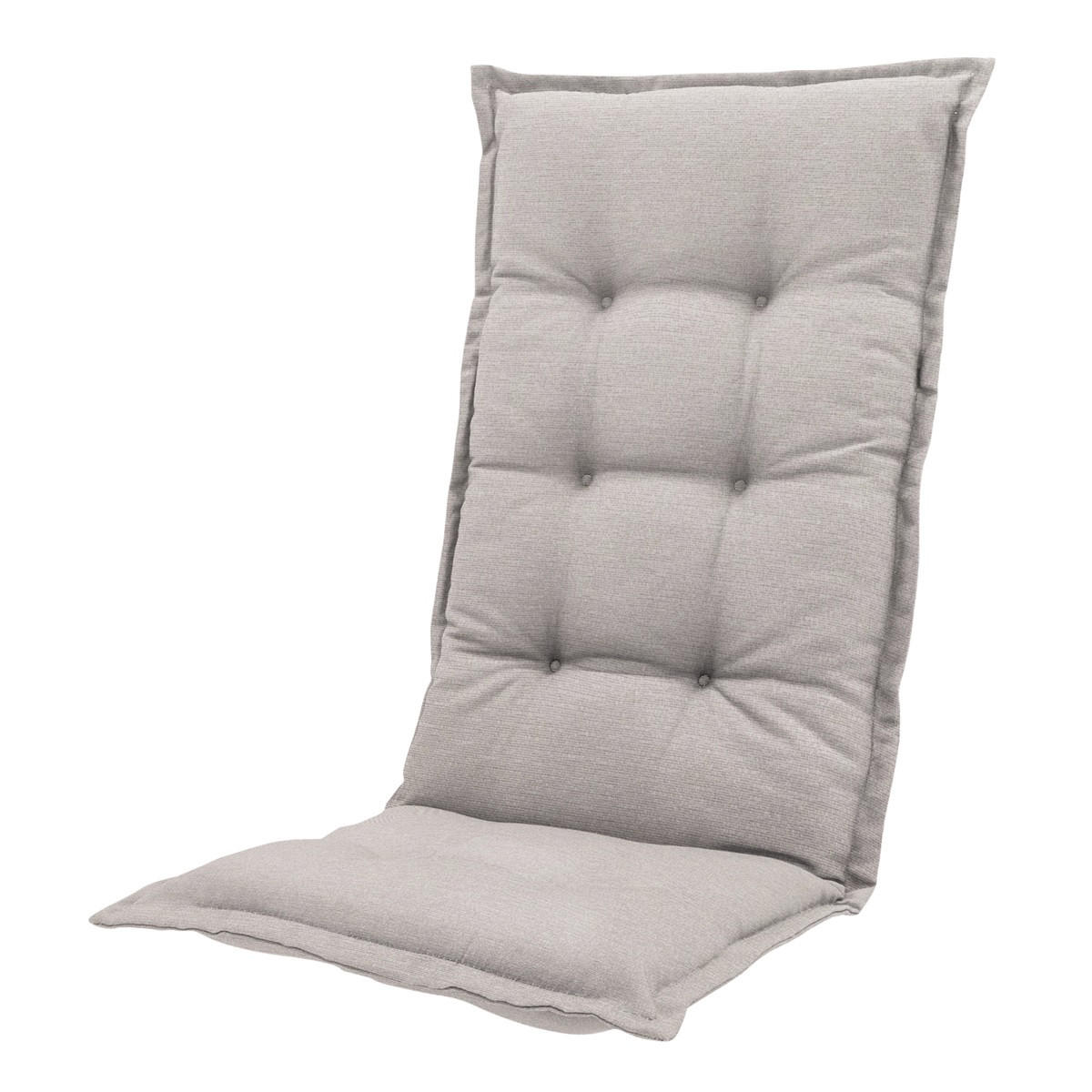 GARTENSTUHLKISSEN Naples 123/50 cm 4er-Set - Taupe, Textil (50/7/123cm) - Madison