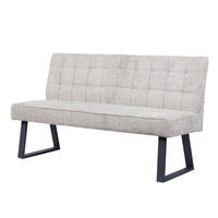 SITZBANK CLARA - Hellgrau, Metall (160/91/66cm) - DUBI Möbel