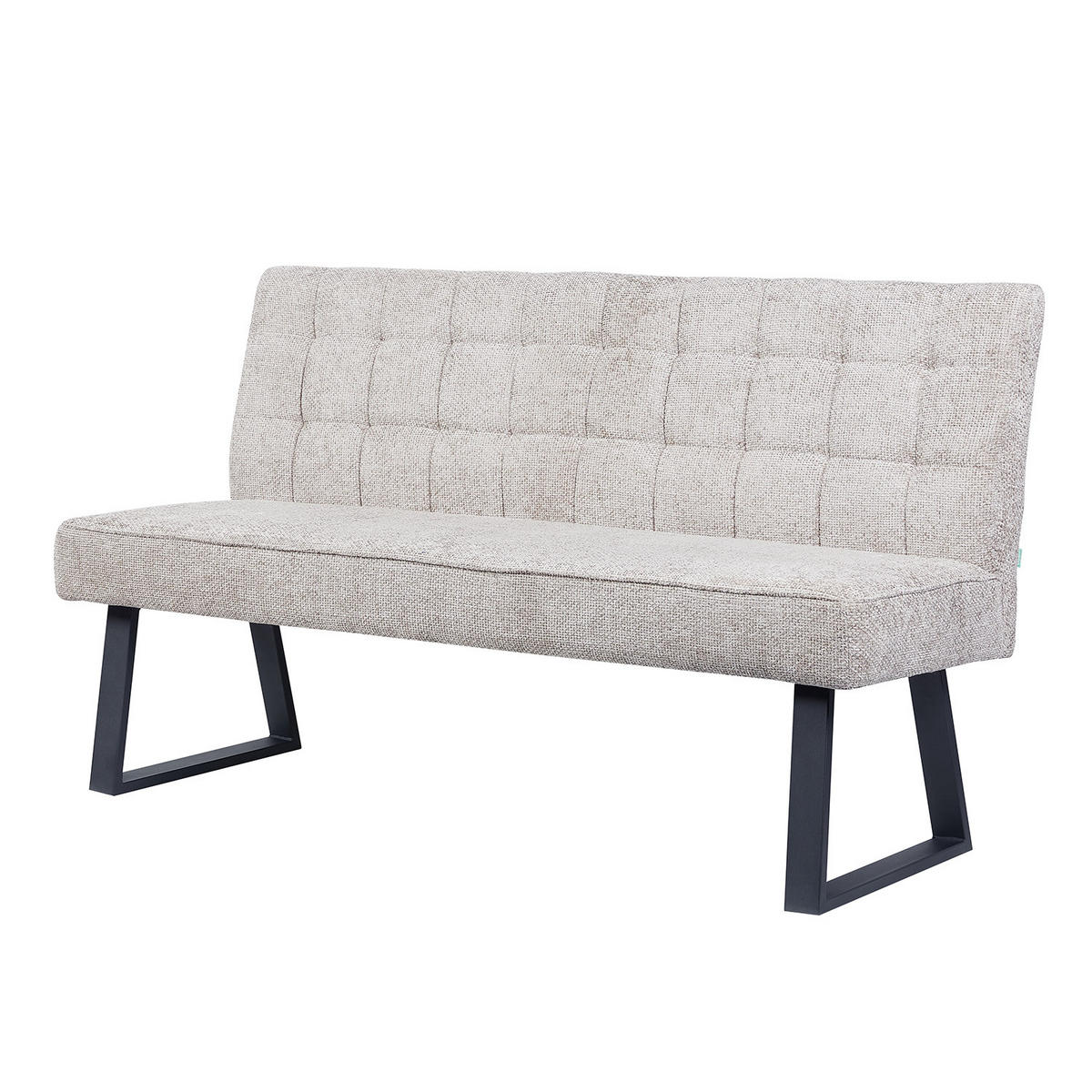 SITZBANK CLARA - Hellgrau, Metall (160/91/66cm) - DUBI Möbel