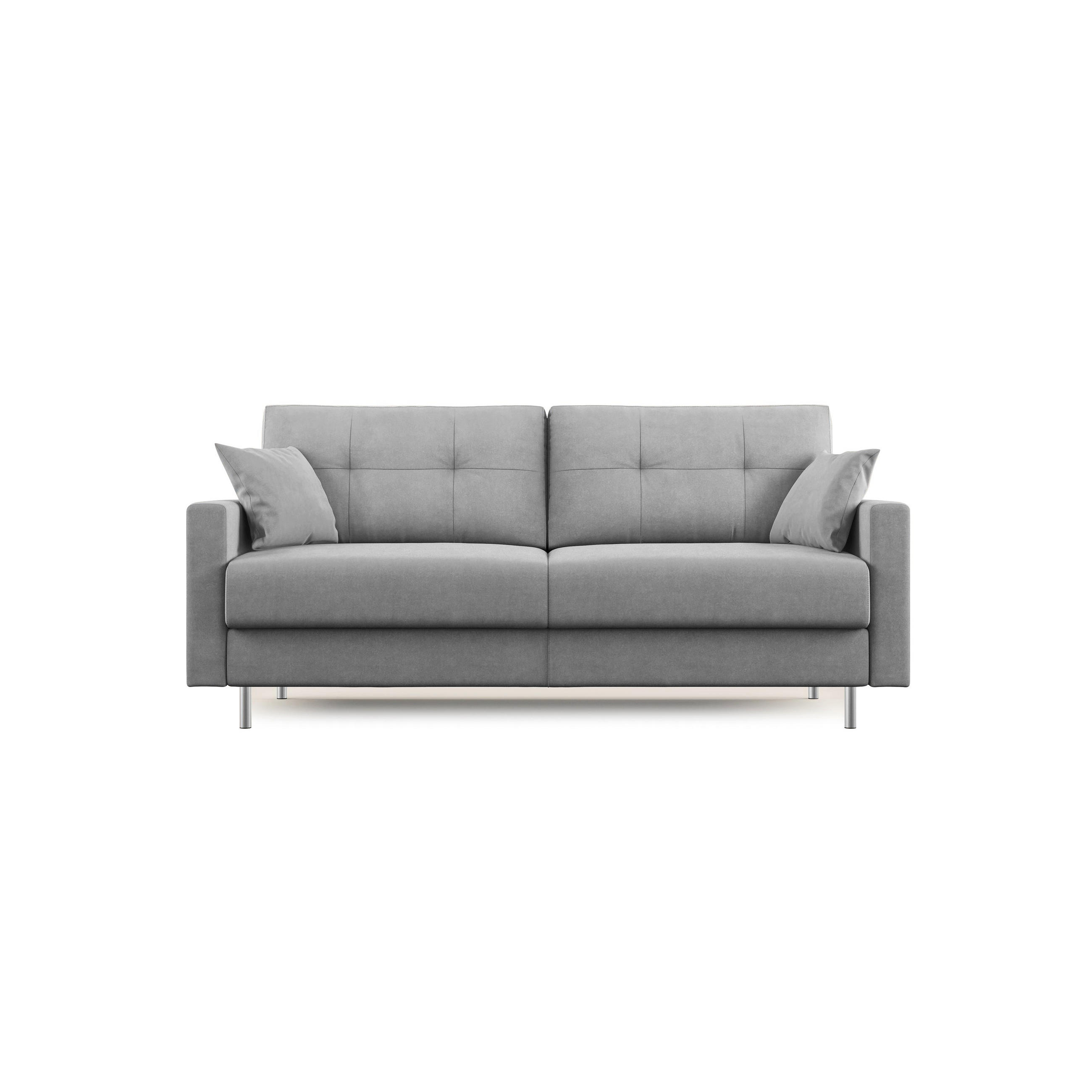 Thumbnail - Divani.store Schlafsofa, Grau, Textil, 208x97x96 cm, Wohnzimmer, Sofas & Couches, Schlafsofas
