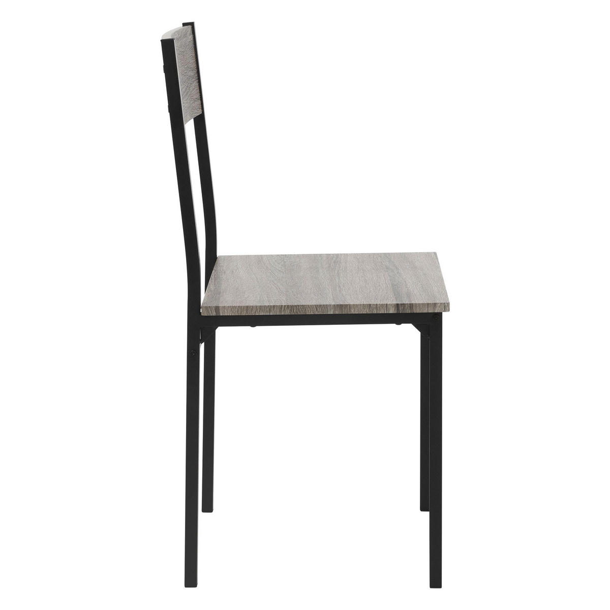 ESSTISCH Set 4-teilig - Grau, Holzwerkstoff (70/86.5/110cm) - ML-DESIGN