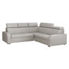 ECKSOFA Oslo 2rR2p - Silberfarben/Hellgrau, Holz/Kunststoff (250/250cm) - MIRJAN24
