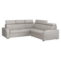 ECKSOFA Oslo 2rR2p - Silberfarben/Hellgrau, Holz/Kunststoff (250/250cm) - MIRJAN24