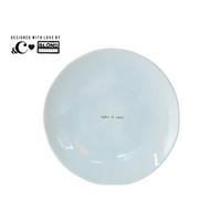 FRÜHSTÜCKSTELLER Nimm es leicht in Blau - 22cm - Blau, Keramik (21.8cm) - Blond Amsterdam