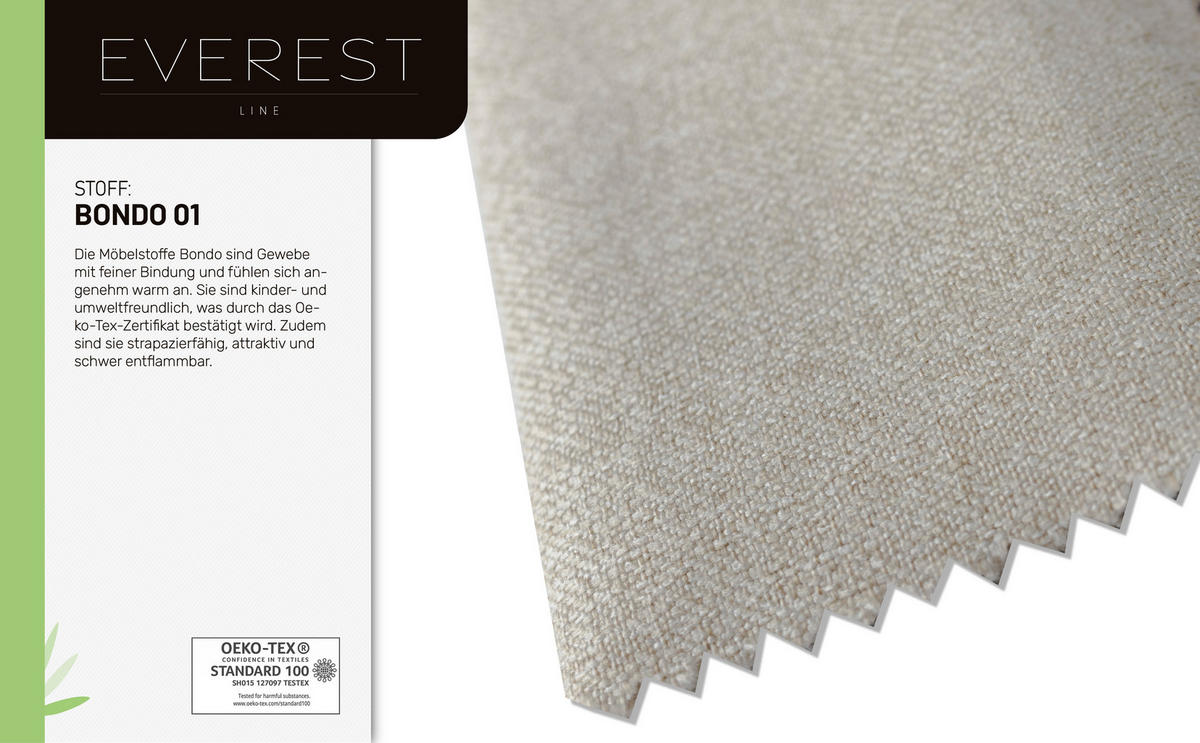 BOXBETT Everest beige 160 x 200 cm Doppelbett mit hochwertiger Bonell-Matratze und Topper - Creme, Holz (160/200cm) - Panda Möbel