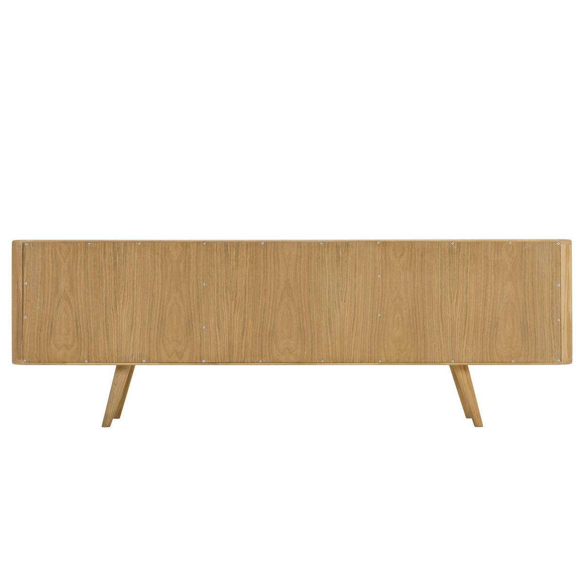SIDEBOARD - Wildeiche massiv - Weiß, Holzwerkstoff (180/60/42cm) - home24