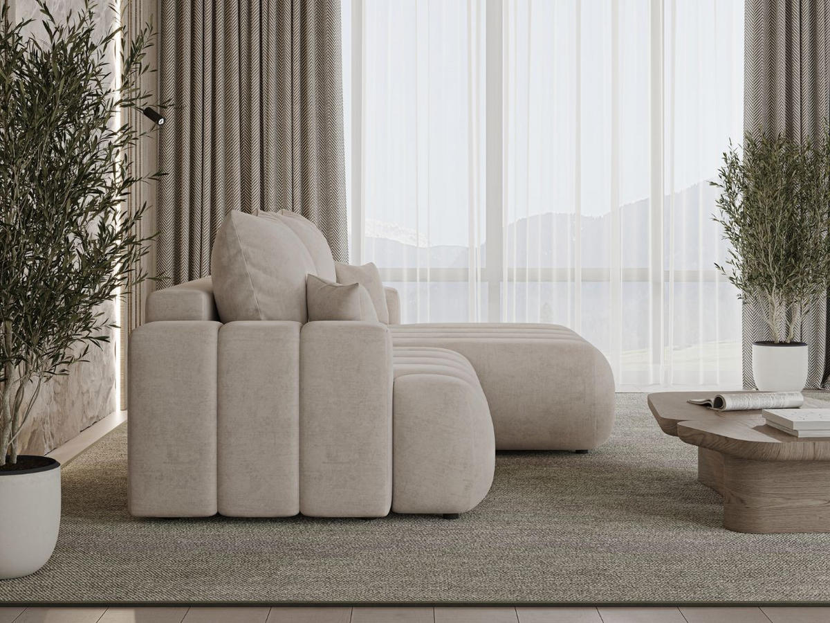 ECKSOFA Caleo Beige Rechts - Beige, Holz/Textil (270/170cm) - Graingold