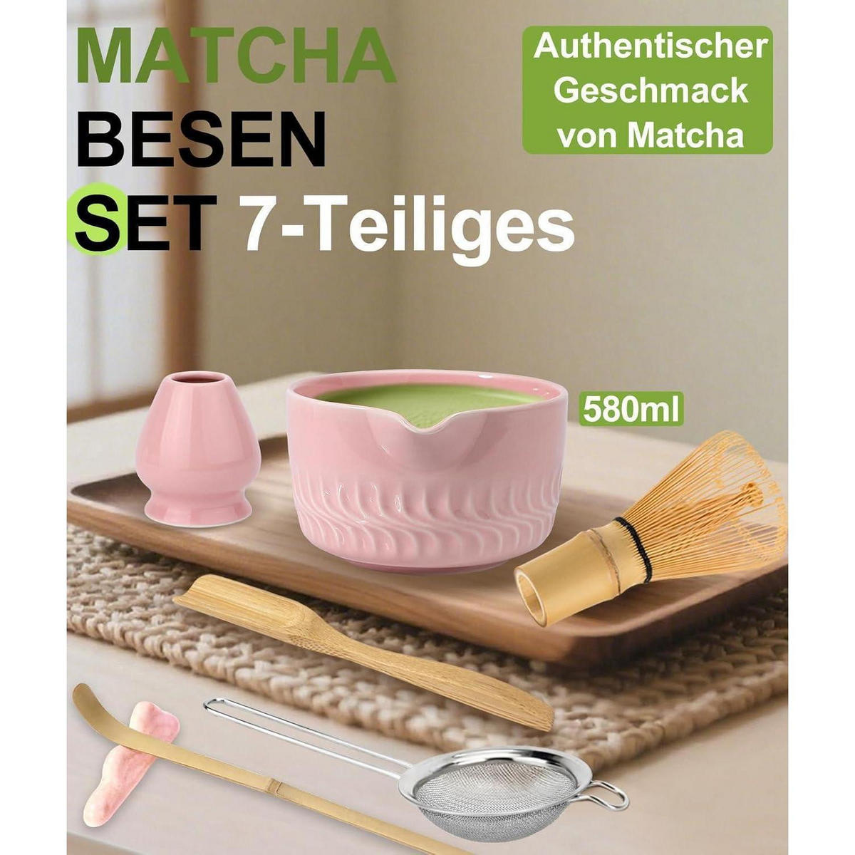 MATCHA Set 7-teiliges Set Rosa - Rosa, Keramik (15/10/20cm)