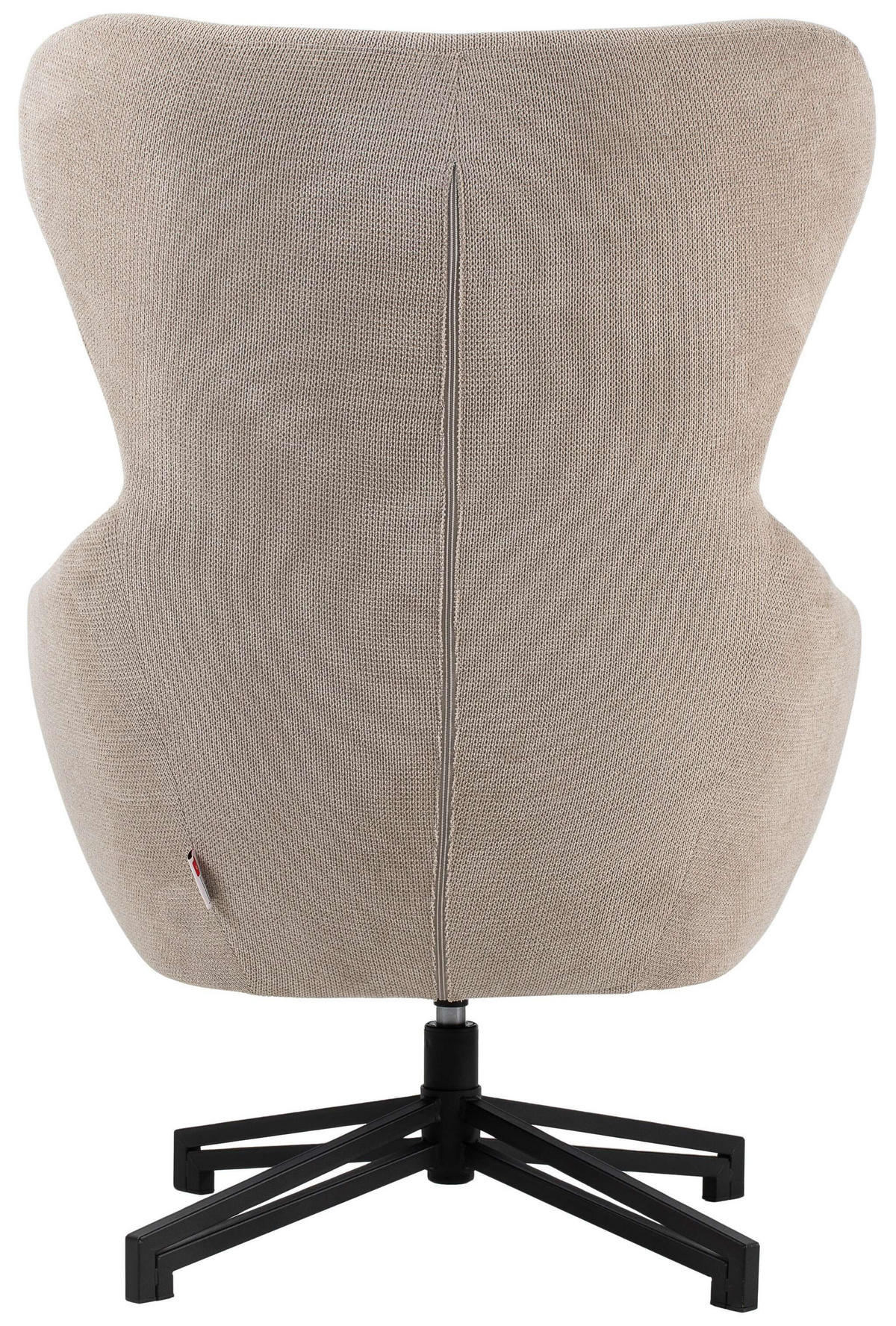 OHRENSESSEL Marconia beige drehbar - Beige/Schwarz, Textil/Metall (75/109/80cm) - Mr. Deko