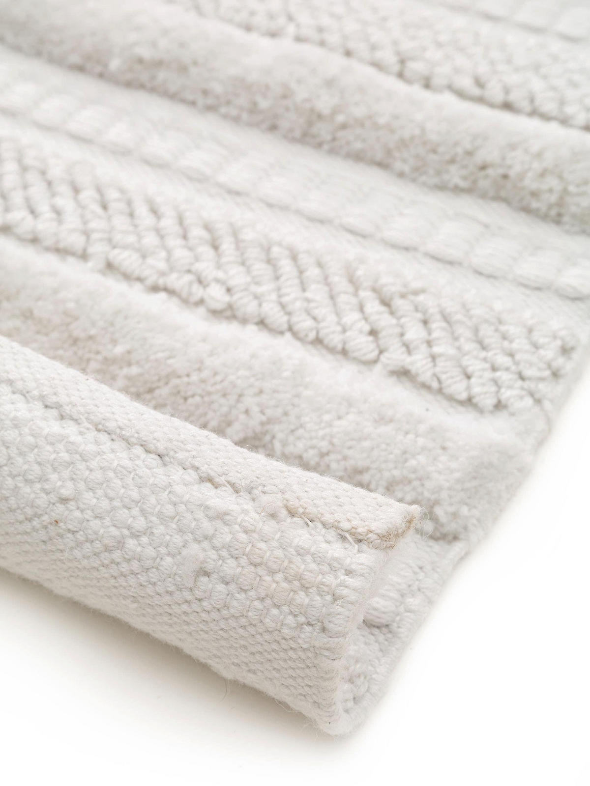 TEPPICH aus recyceltem Material Toni Ivory 120x170 cm - Creme, Textil (120/170cm) - benuta Pure