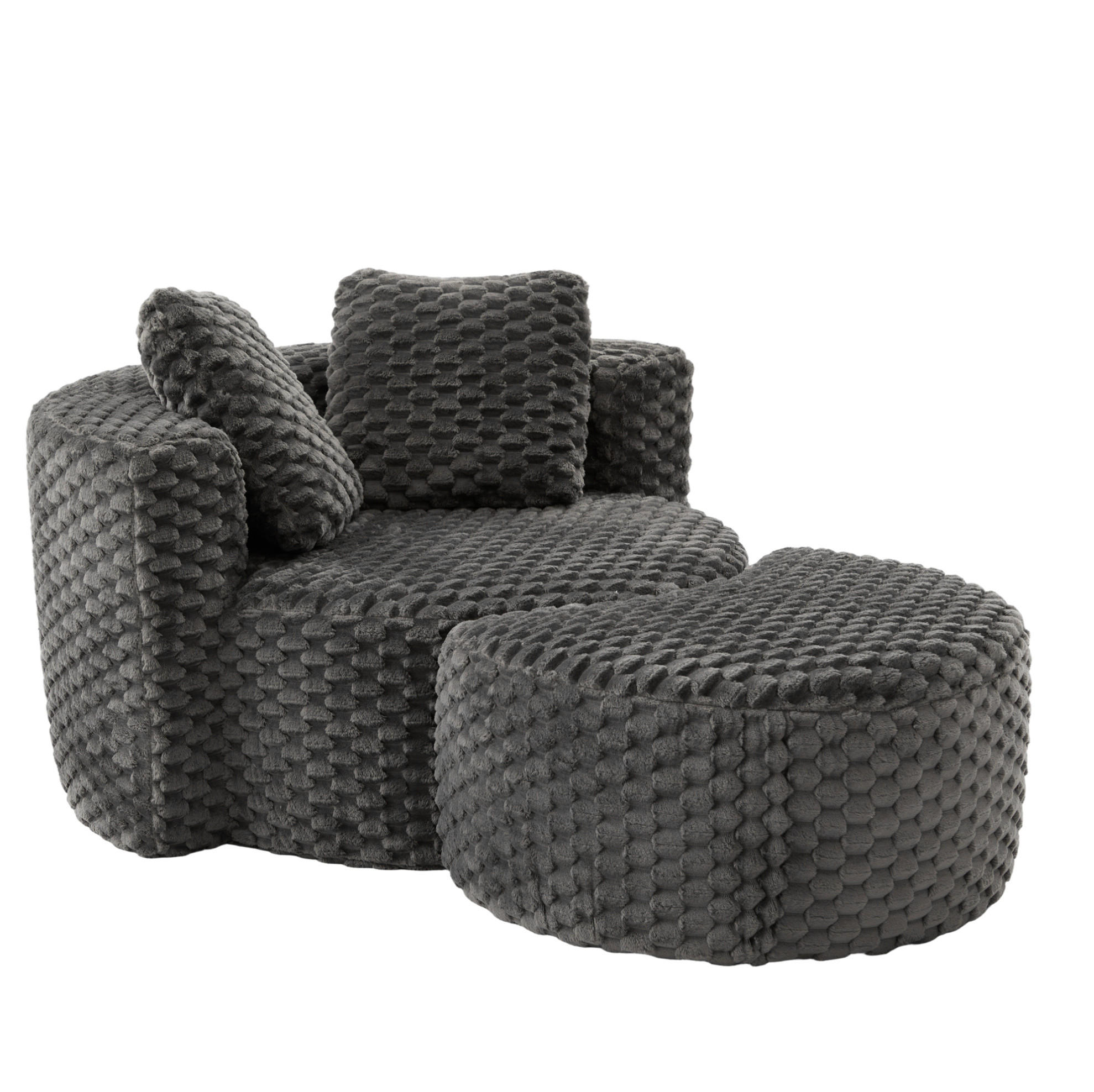 Meubliv Sessel Dunkelgrau 116x65x129 cm