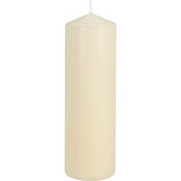KERZE aus Paraffin 8/8/24,5 cm - Beige, Paraffin (8/24.5/8cm) - Home Styling Collection