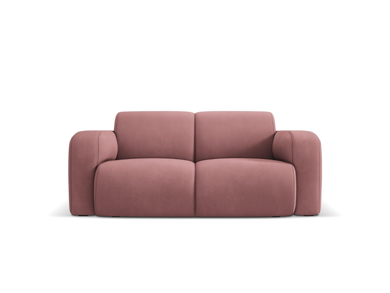 SOFA Molino aus strukturiertem Stoff rosa 2 Sitzplätze - Pink, Textil (95/72/170cm) - Micadoni