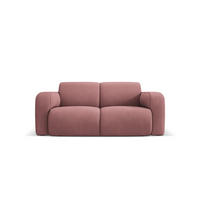 SOFA Molino aus strukturiertem Stoff rosa 2 Sitzplätze - Pink, Textil (95/72/170cm) - Micadoni