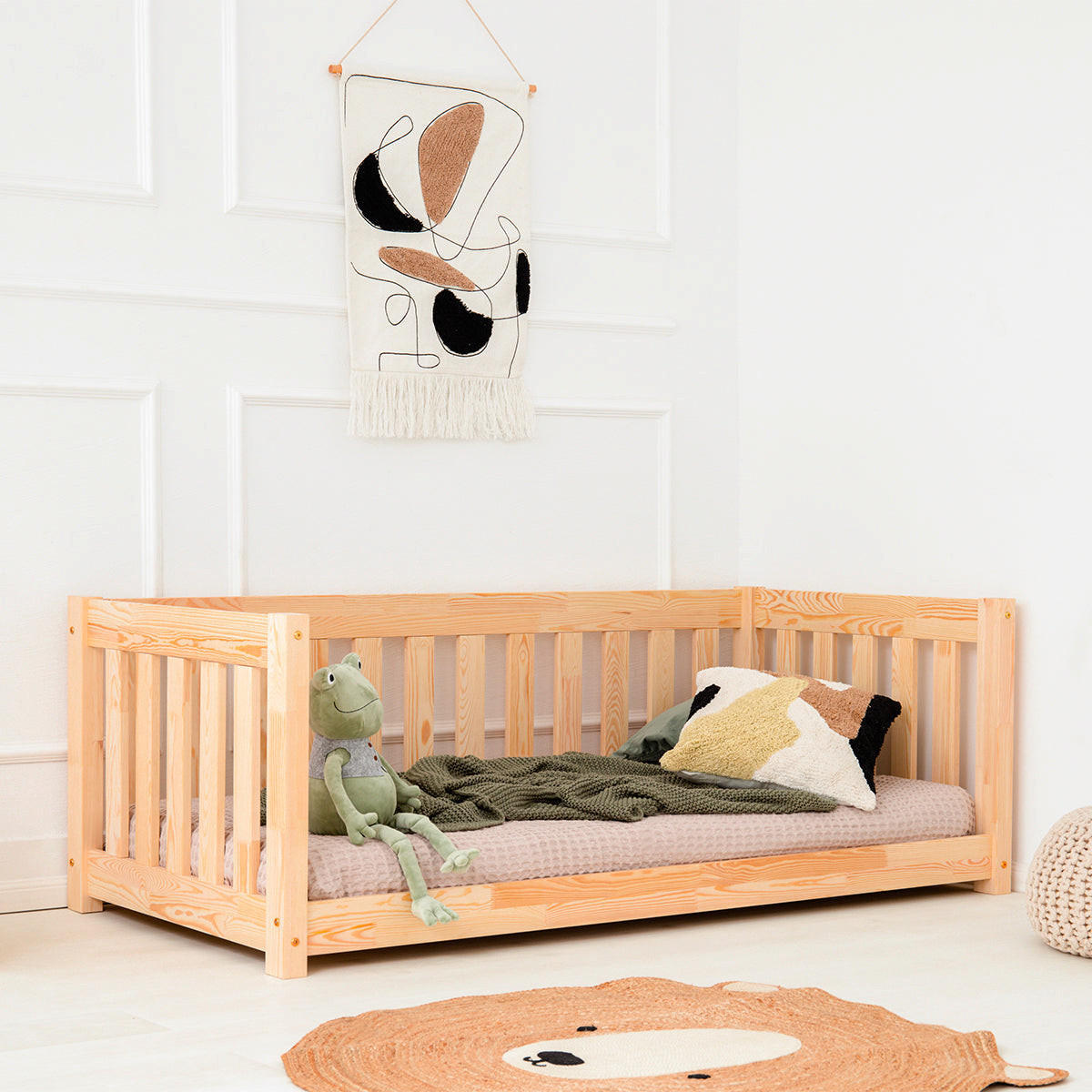 POSTEĽ 90/200 Thelma Prírodné drevo - hnedá, drevo (90/200cm) - Petits-meubles
