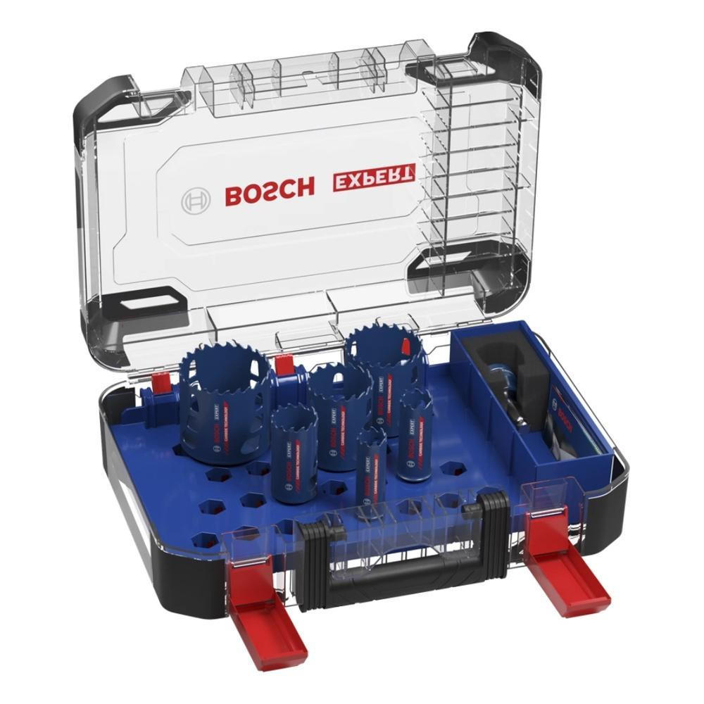 BOSCH EXPERT Tough Material Lochsägen Set 22 - 68 mm 9 tlg. ( 2608900445 ) Carbide Universal - Nachfolger von 2608594183 - Multicolor, Kunststoff (36.4/25.5/11.8cm) - Bosch Professional