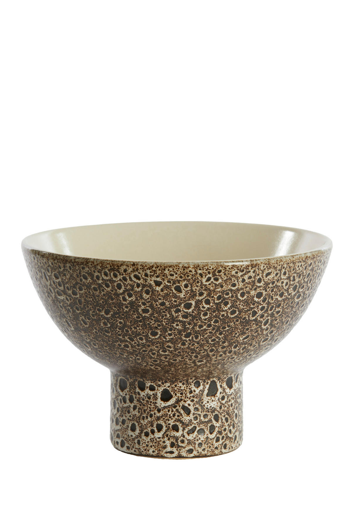 SCHALE Kavala Weiß Ø31,5/21 cm - Weiß, Keramik (31.5/21cm) - Light & Living