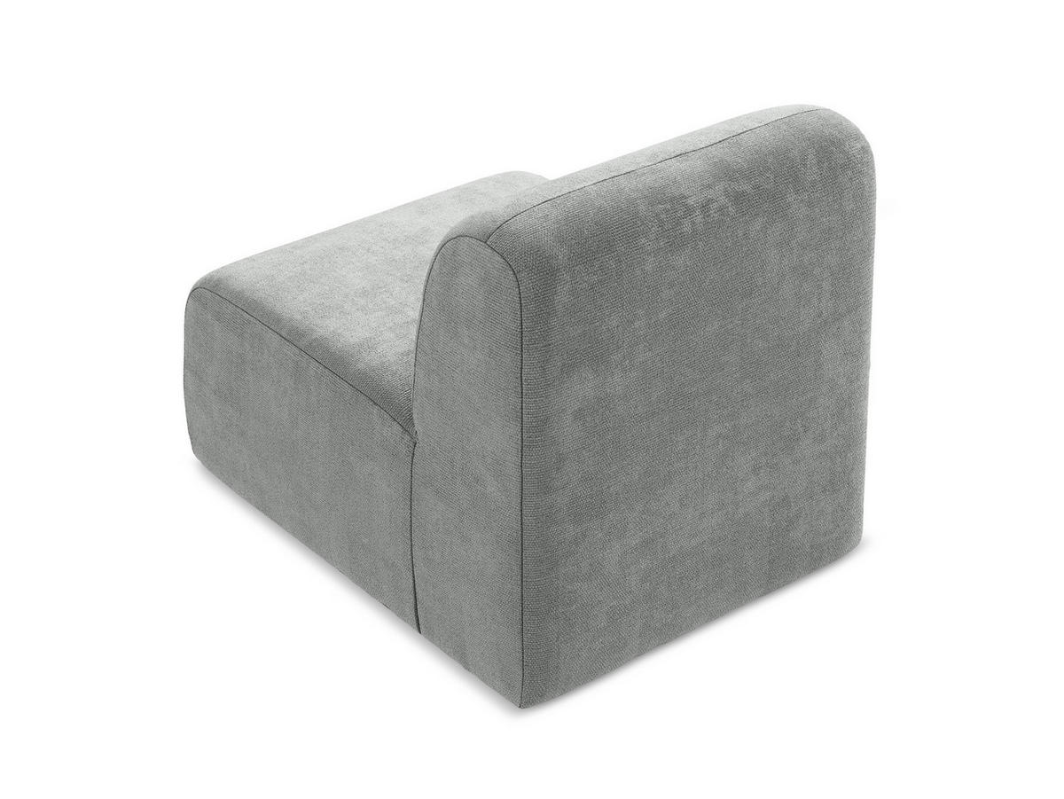 SOFAELEMENT Chenille Stoff Grau - Schwarz/Grau, Holzwerkstoff/Kunststoff (70/75/94cm) - Makamii