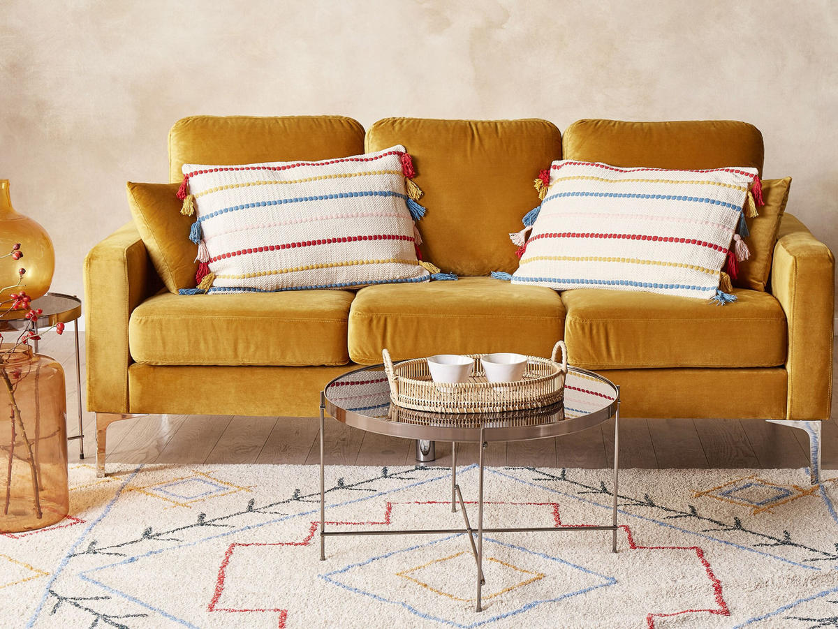 DEKOKISSEN 2er-Set Hellbeige 40/60 cm Agave - Beige, Naturmaterialien/Textil (40/60cm) - Beliani