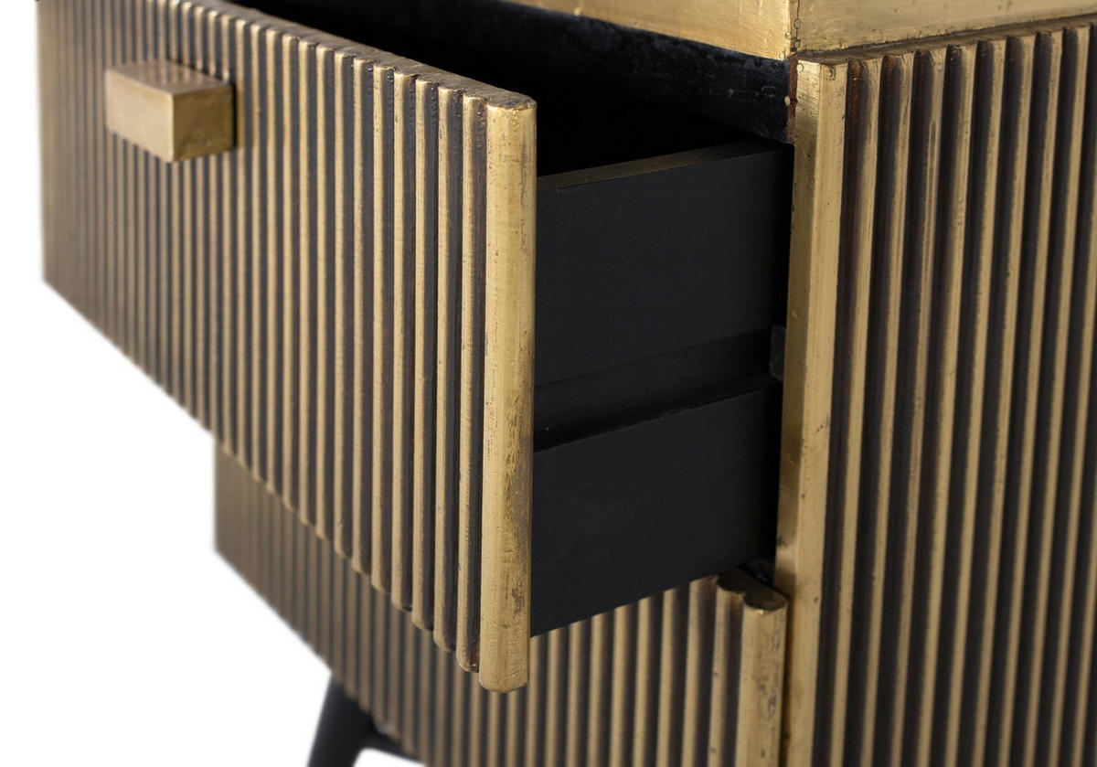 NACHTTISCH aus Marmor - Bronzefarben, Metall (40/59/50cm) - Giner y Colomer