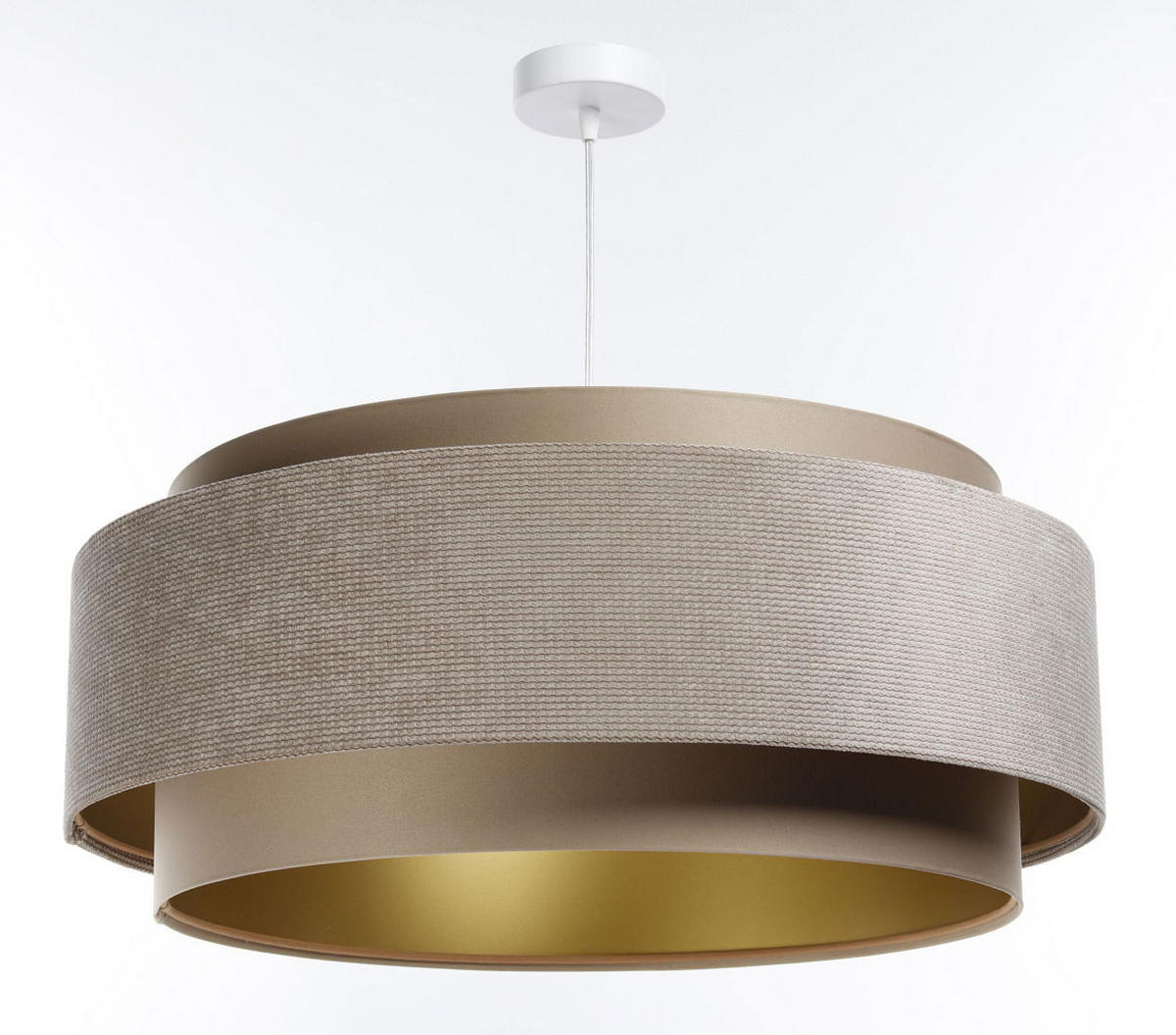 HÄNGELEUCHTE Gold 60/25 cm - Goldfarben, Kunststoff (60/1/25cm) - ONZENO