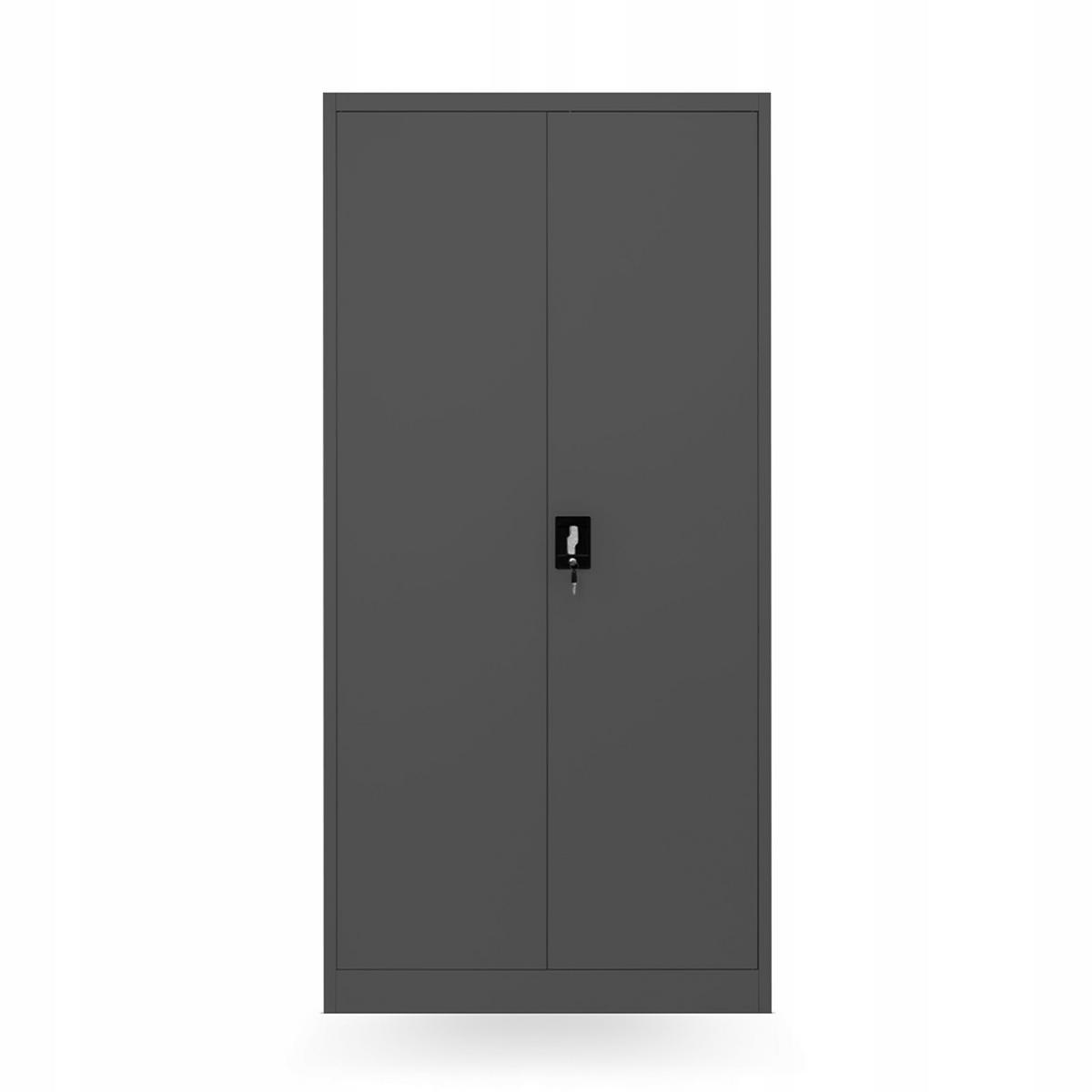 MEHRZWECKSCHRANK DAWID - Anthrazit, Metall (90/185/45cm) - Jan Nowak