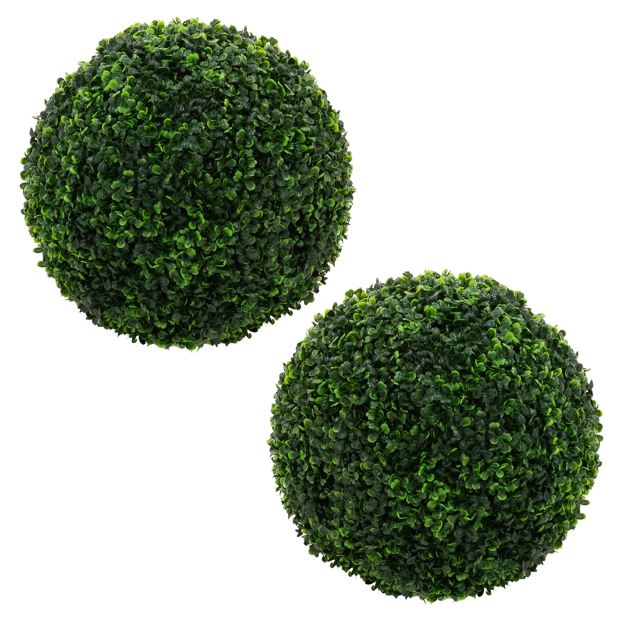 ML-DESIGN UMĚLÁ ZIMOLEZOVÁ KOULE, sada 2 ks, velká Ø 45 cm, zelená, z plastu