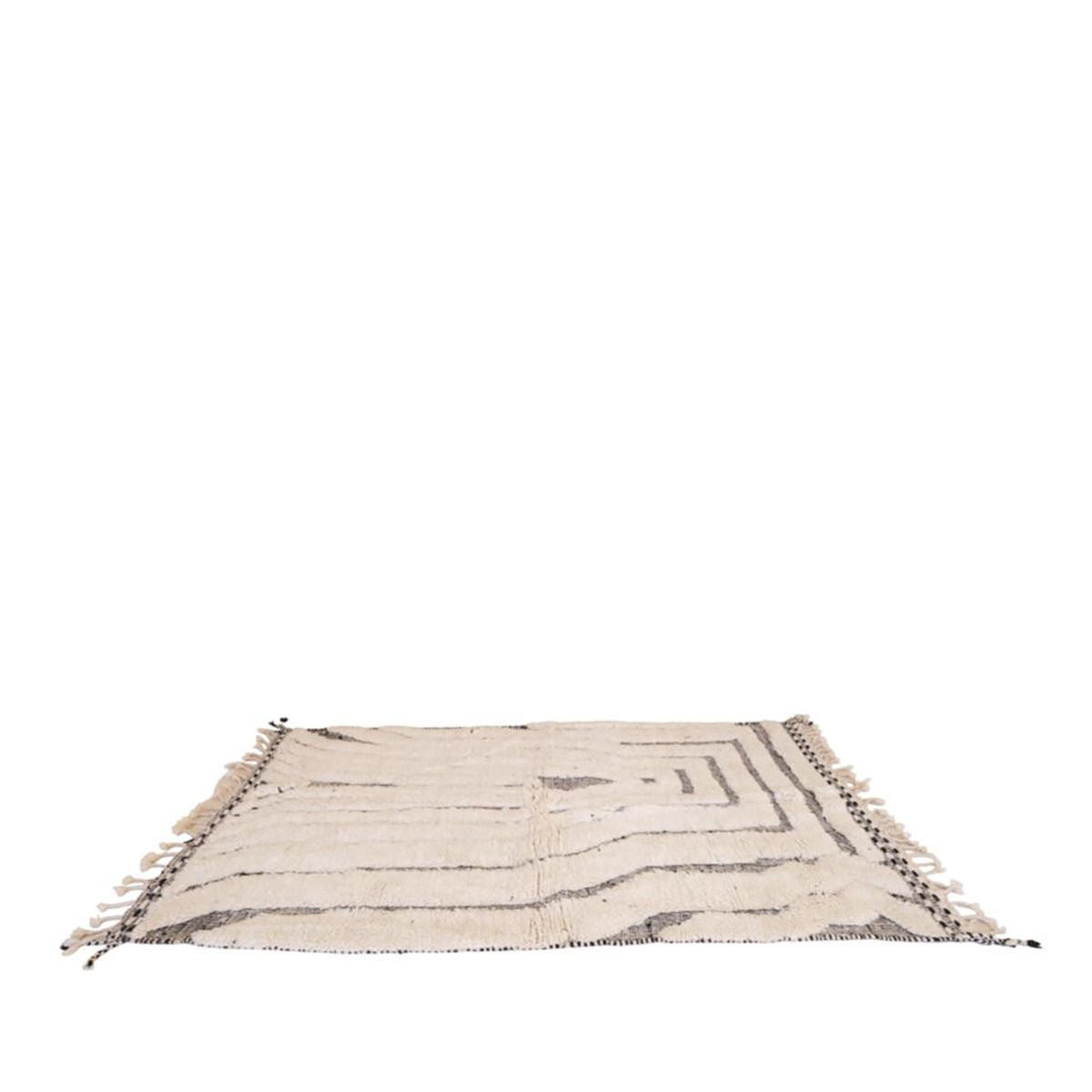 BERBERTEPPICH aus reiner Wolle beige - Beige, Naturmaterialien (144/255cm) - AFK Living