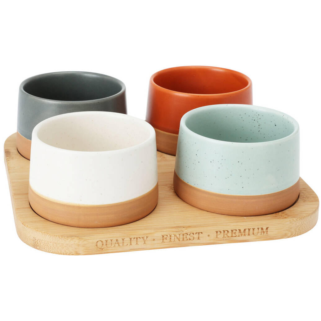 SERVIERSCHALEN 4er-Set - Multicolor, Keramik (22/7/22cm)