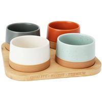 SERVIERSCHALEN 4er-Set - Multicolor, Keramik (22/7/22cm)