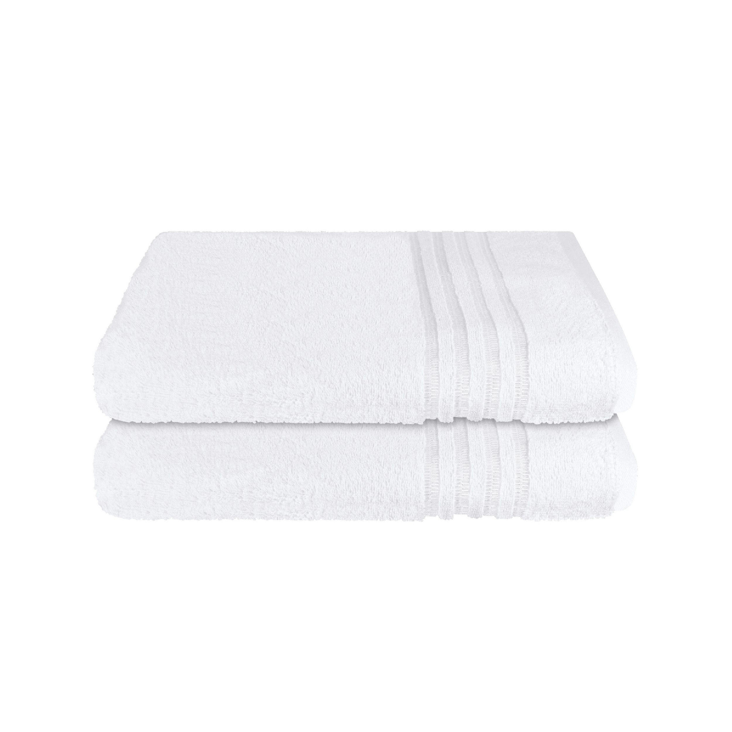 DUSCHTUCHSET Milano - 2-teilig - 70x140 cm - Weiß - Weiß, Textil (70/140cm) - SCHIESSER