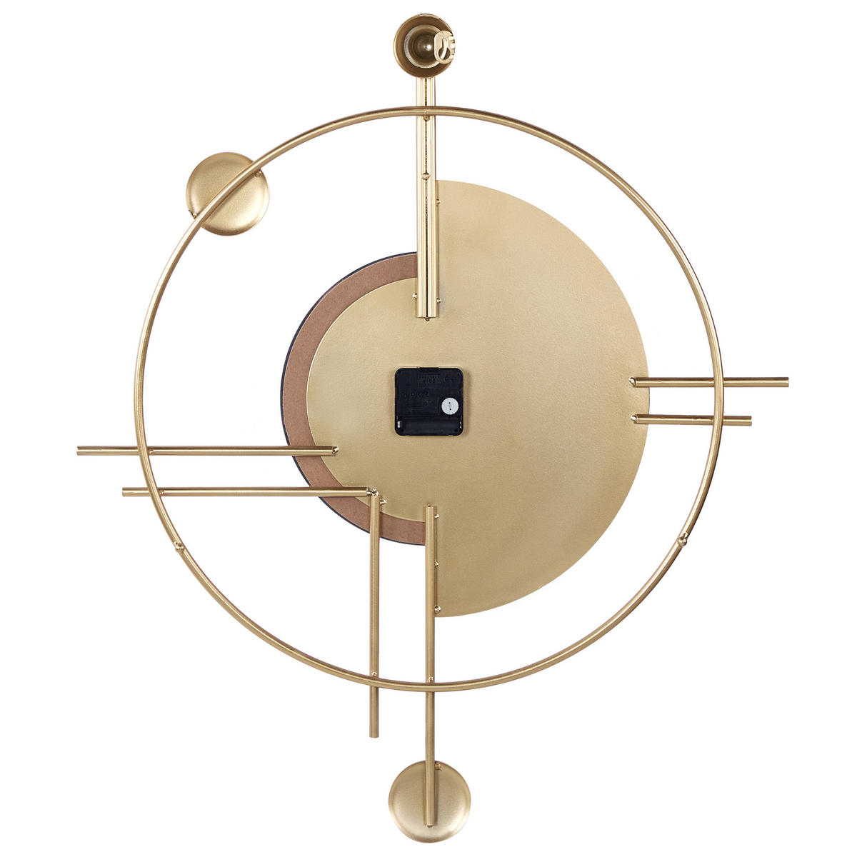 WANDUHR Metall gold/schwarz Allogny - Goldfarben, Metall (59/67/1cm) - Beliani