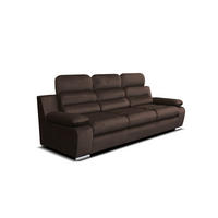 SCHLAFSOFA AMBER Kronos-Stoff - - Braun, Holz (238/95/96cm) - Robin