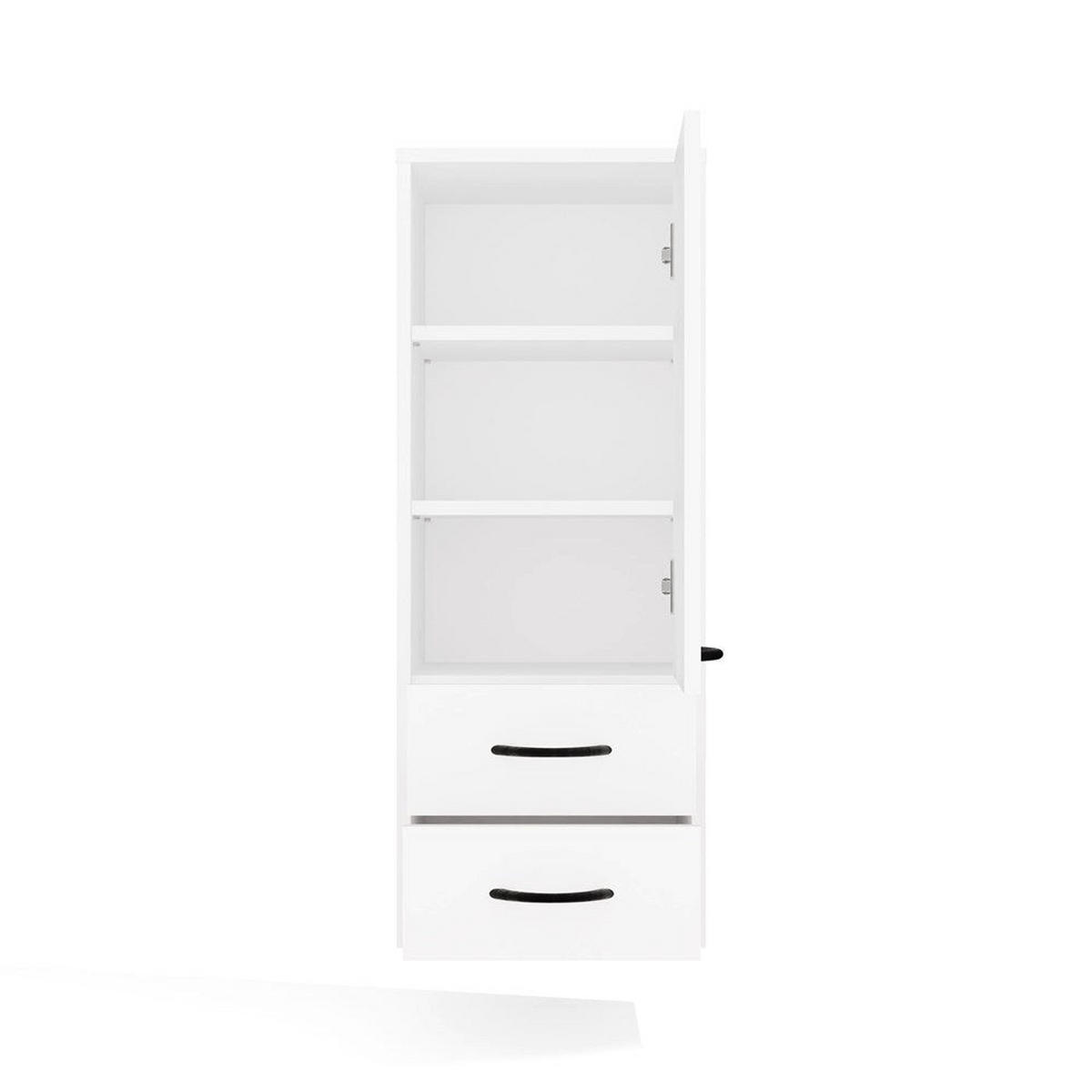 WANDHÄNGESCHRANK Noras - Weiß, Holzwerkstoff (35/90/30cm) - kommodly