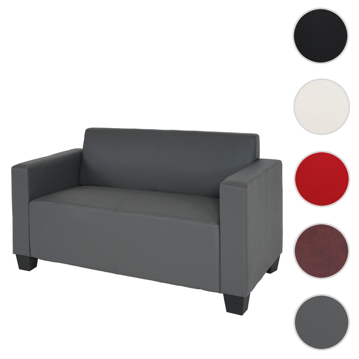 2-SITZER-SOFA Grau - Grau, Textil (136/76/72cm) - MCW
