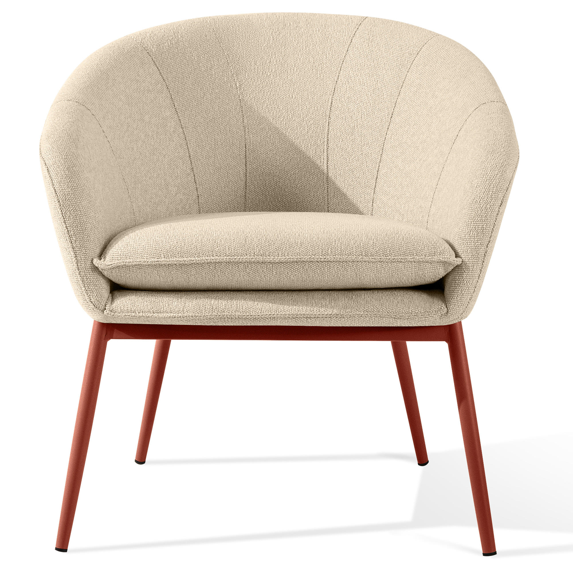 GARTENSESSEL SOLIS Loungesessel, - Creme, Textil/Metall (69/76/66cm) - KONSIMO®