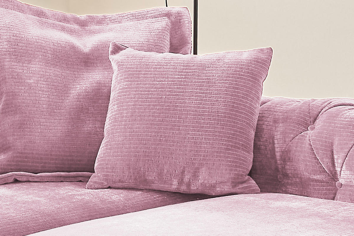 SPITZKISSEN KLEIN SEPHI Cord - Pink, Textil (40/40cm) - KAWOLA