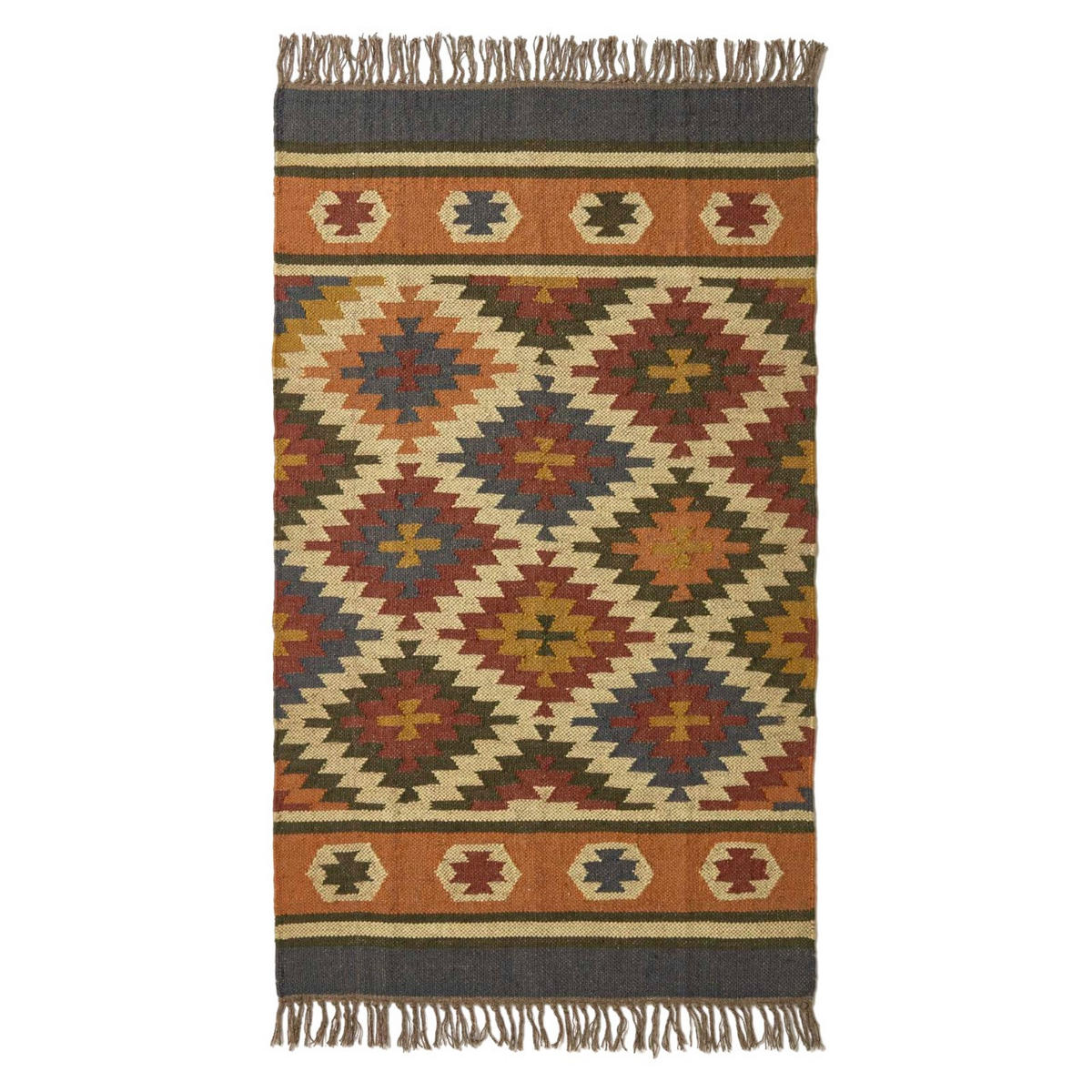KELIM-TEPPICH Lucea handgewebt 240/300 cm - Multicolor, Textil (240/300cm) - Homescapes