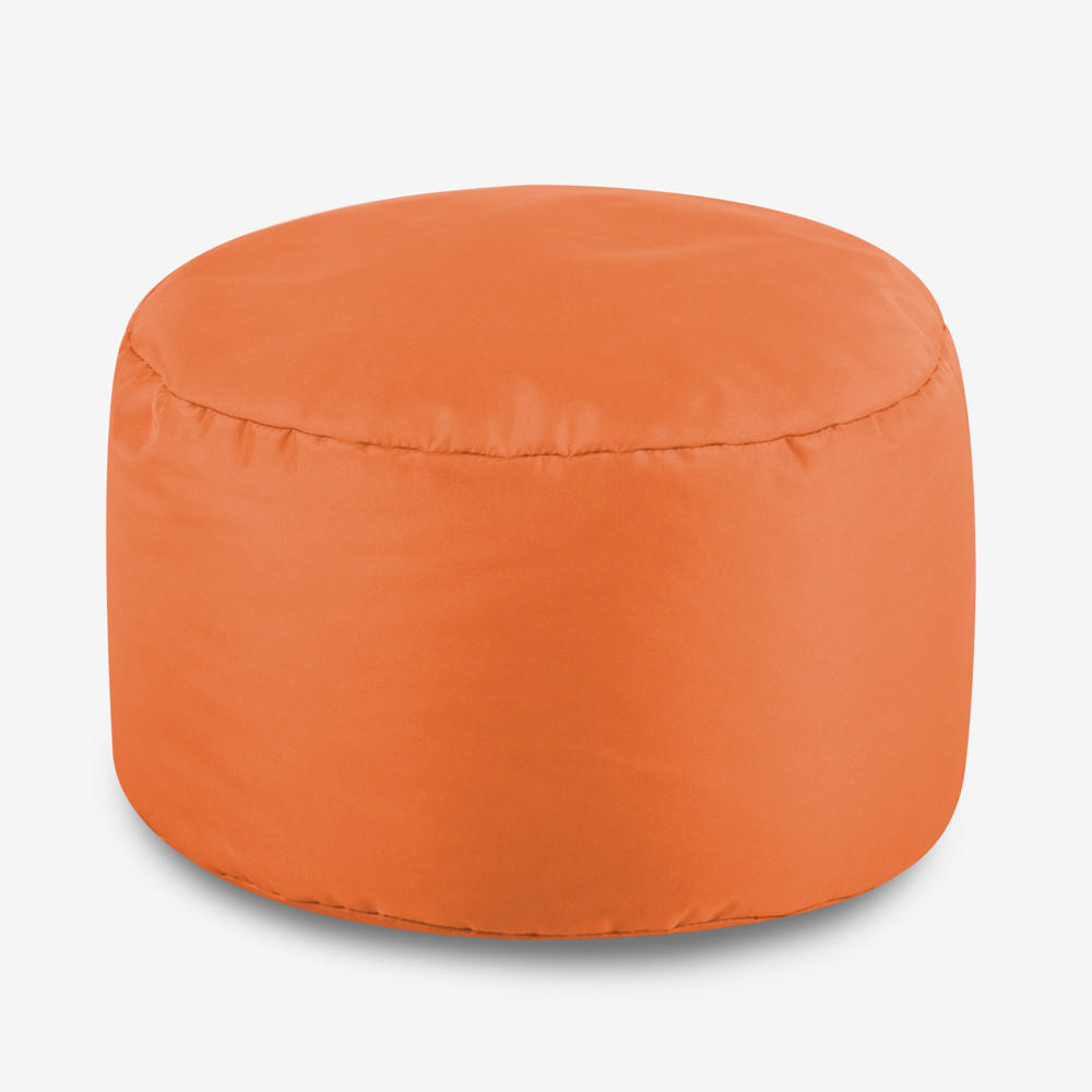 SITZPOUF Klassisch Rund - Orange, Kunststoff (38/20/38cm) - Veeva