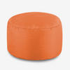 SITZPOUF Klassisch Rund - Orange, Kunststoff (38/20/38cm) - Veeva