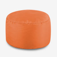 SITZPOUF Klassisch Rund - Orange, Kunststoff (38/20/38cm) - Veeva