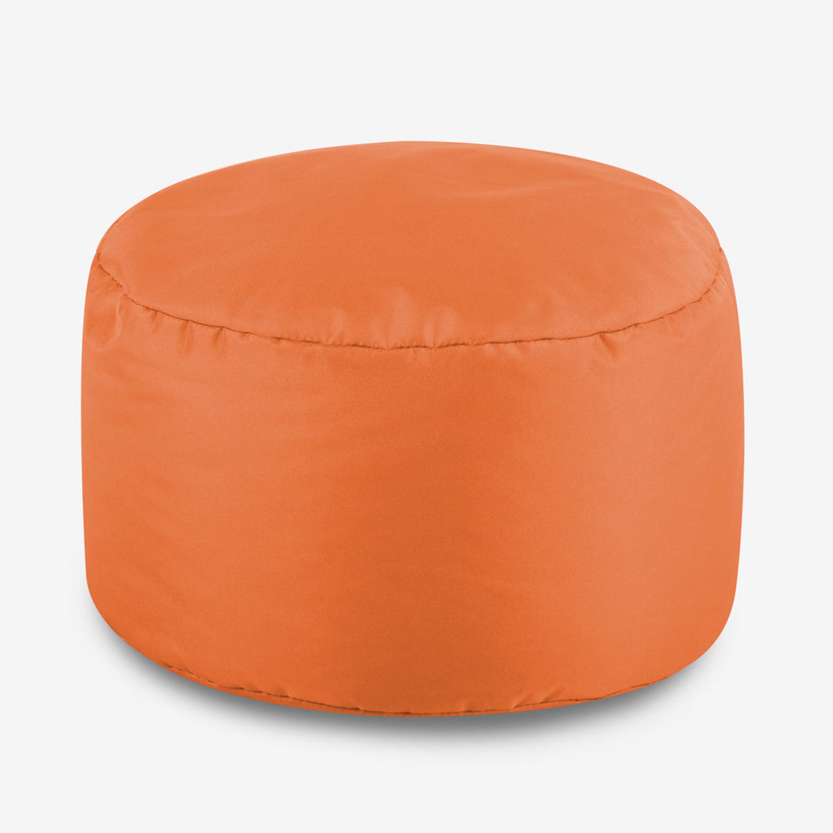 SITZPOUF Klassisch Rund - Orange, Kunststoff (38/20/38cm) - Veeva