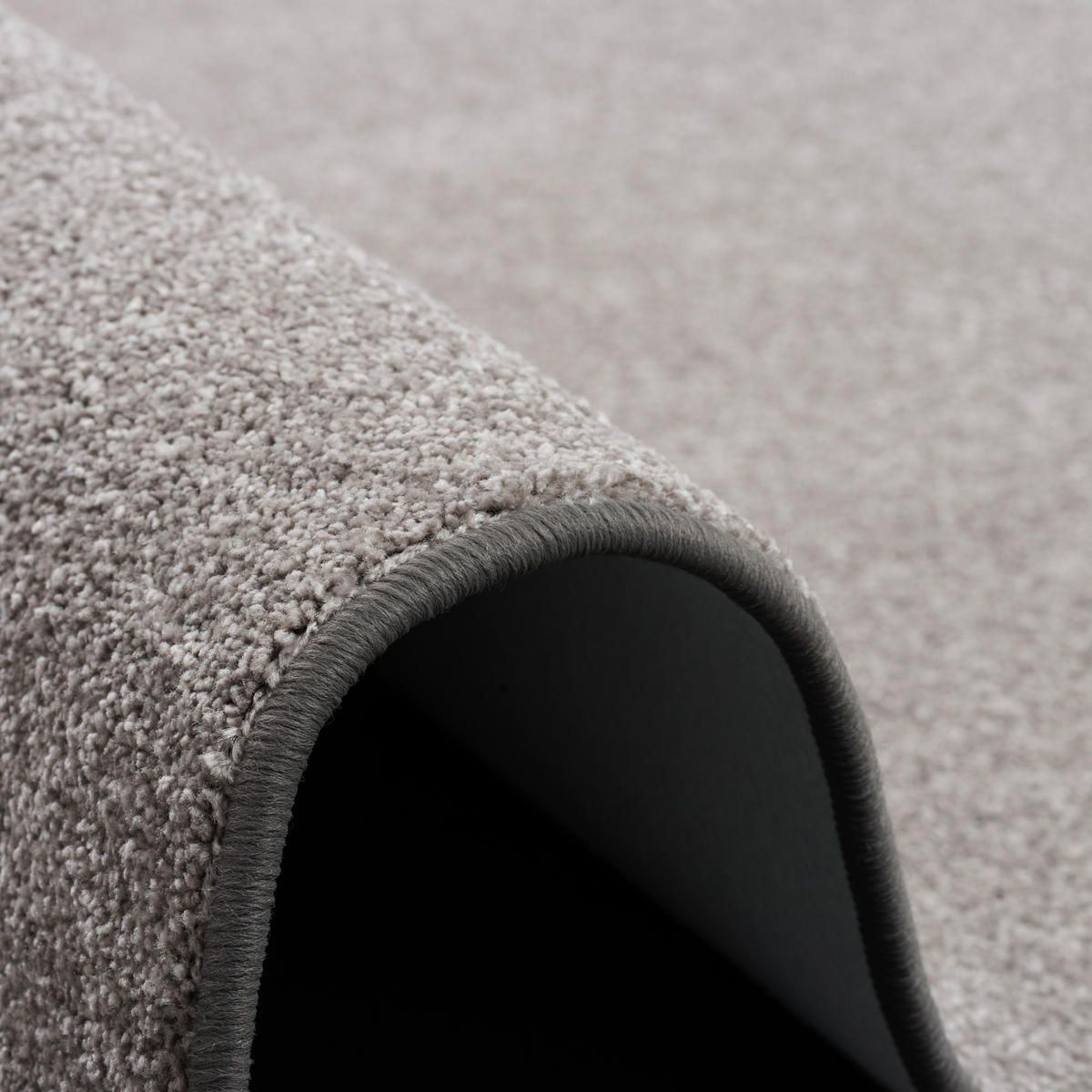 LUXUS SOFT VELOURS TEPPICH SHINE - Taupe, Textil (100/400cm) - Snapstyle