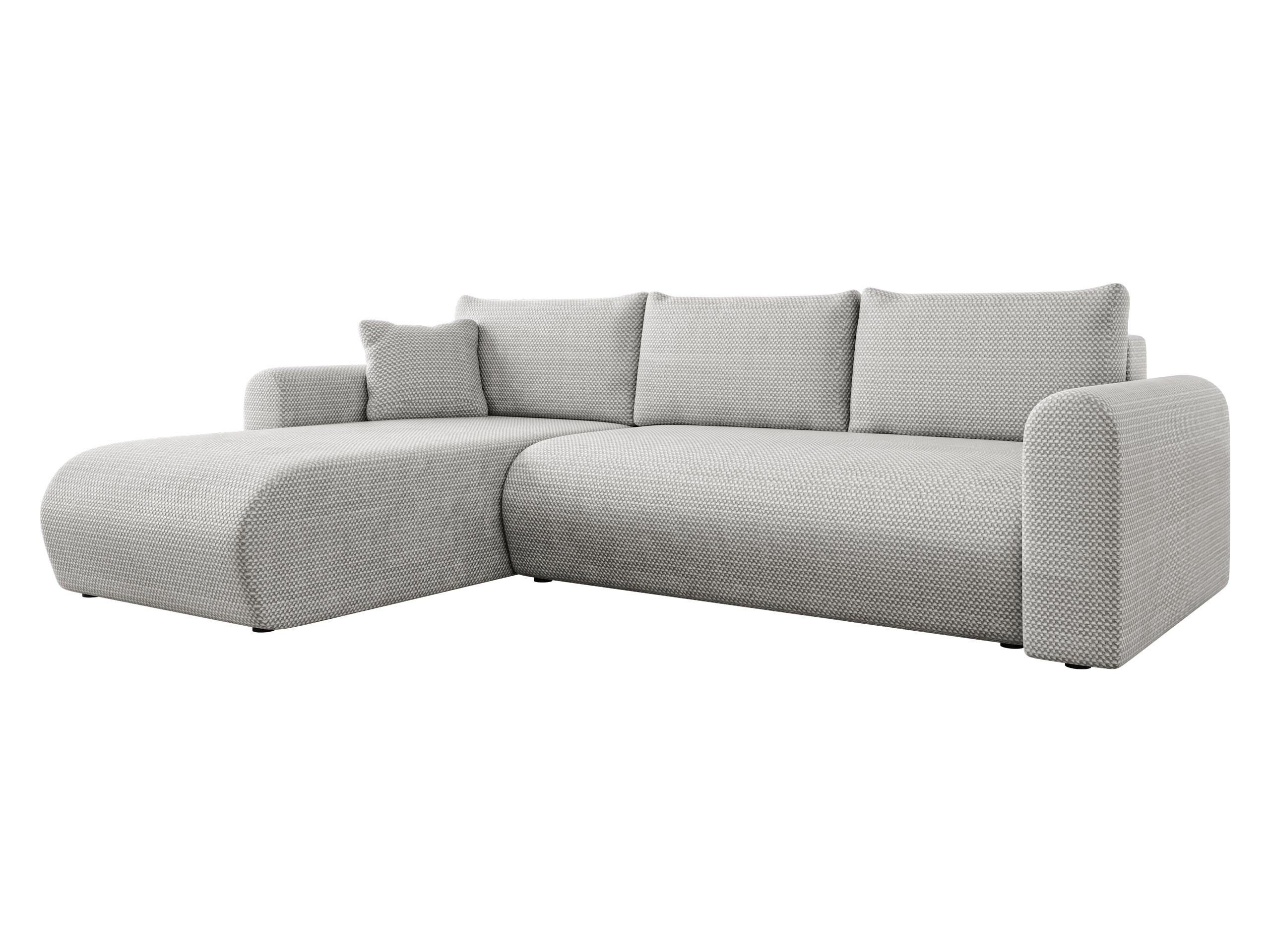 ECKSOFA Eliwo - Schwarz/Grau, Holz/Textil (252/158cm) - MIRJAN24