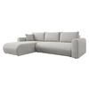 ECKSOFA Eliwo - Schwarz/Grau, Holz/Textil (252/158cm) - MIRJAN24