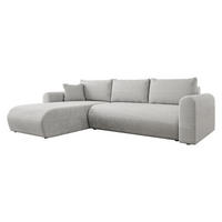 ECKSOFA Eliwo - Schwarz/Grau, Holz/Textil (252/158cm) - MIRJAN24