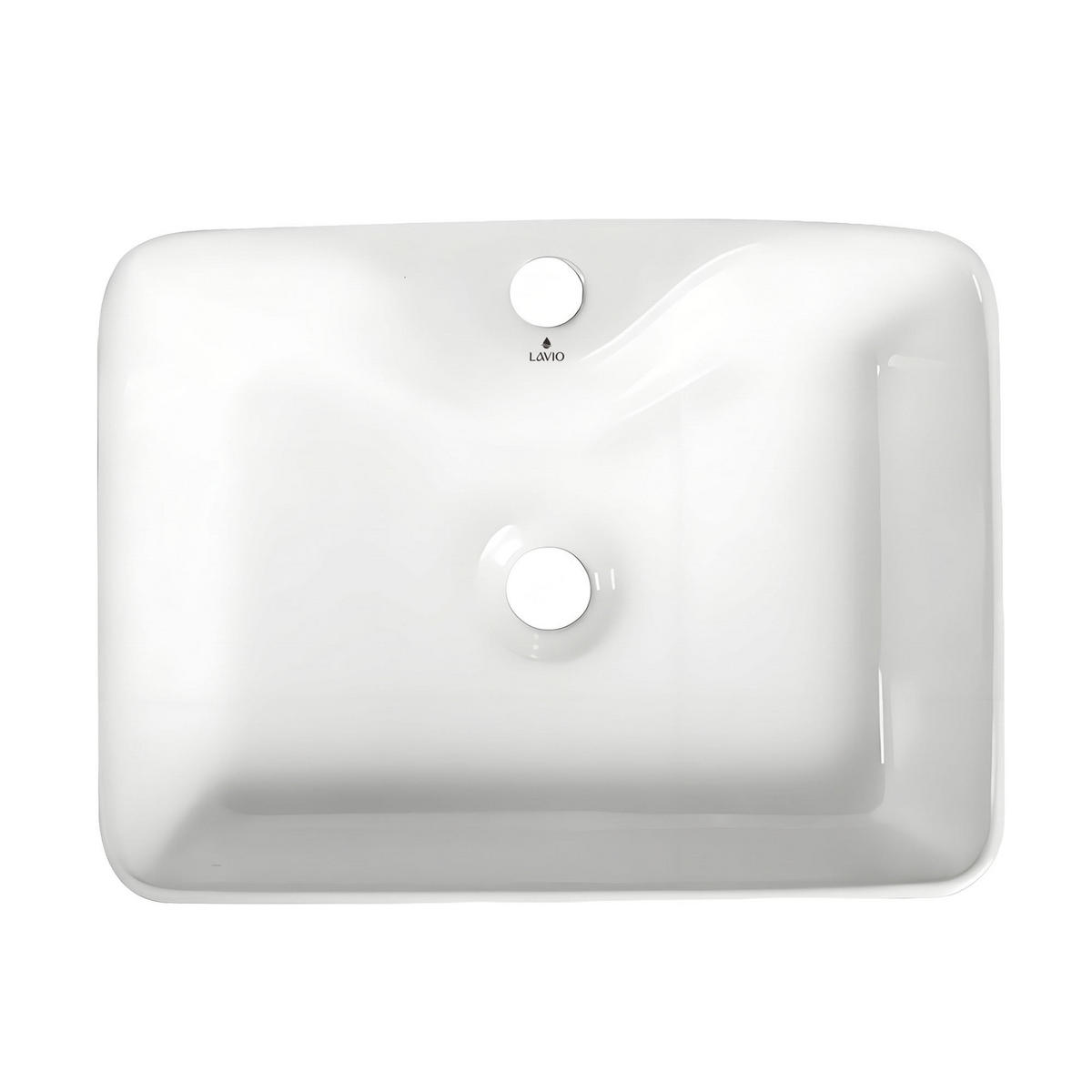 AUFSATZWASCHBECKEN AURA 47 cm Weiß - Weiß, Keramik (47/14/37.5cm) - Akord