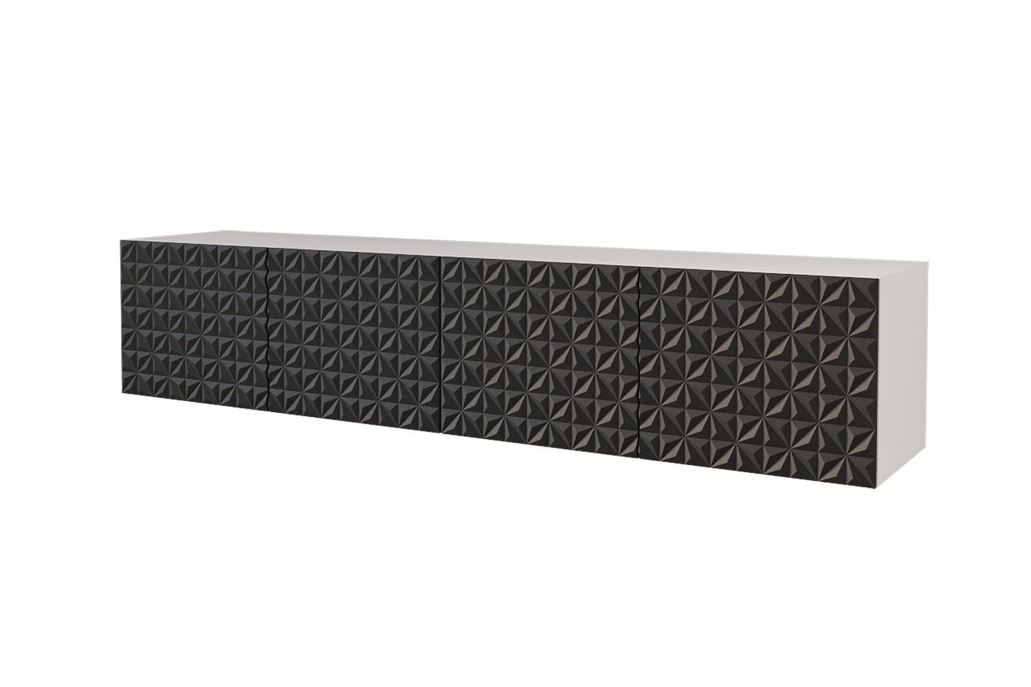 Altdecor Lowboard Schwarz 200x40x40 cm